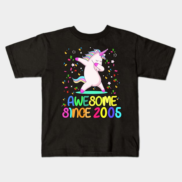 Unicorn Birthday Kids T-Shirt by Realfashion